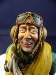 Fulvio 'jumanji' PAGLIETTINI - Busto Pilota Royal Air Force WWII vista centrale  1 